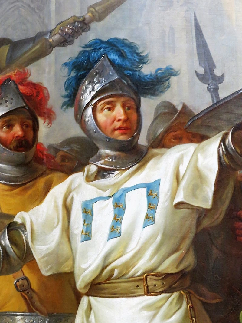 La riconquista di Parigi dagli inglesi - Louvre, dettaglio
